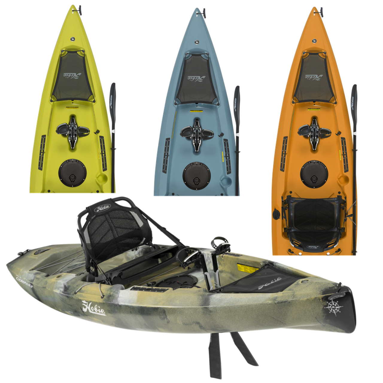 2022 Hobie Mirage Compass with 180 Kick-Up Fins